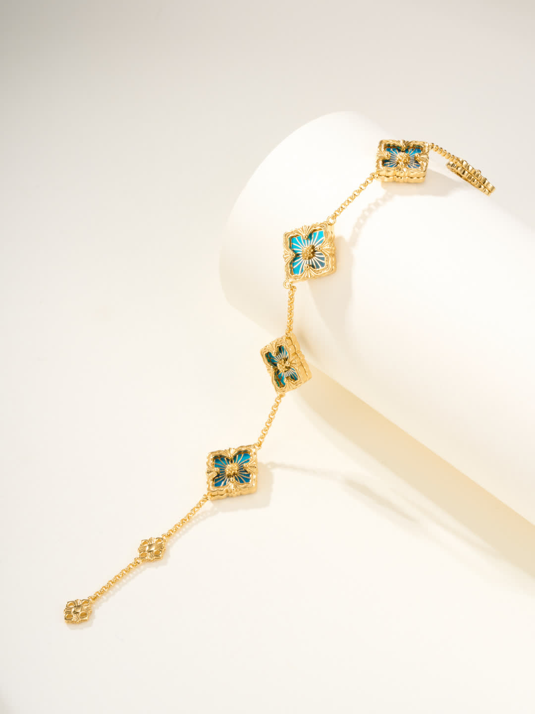 Van Cleef & Arpels Alhambra Gold and Enamel Bracelet